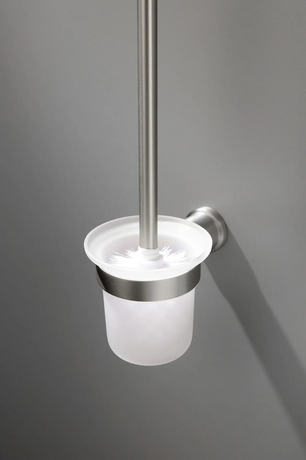 Porte Balayette Mural Inox Brosse, Art Déco
